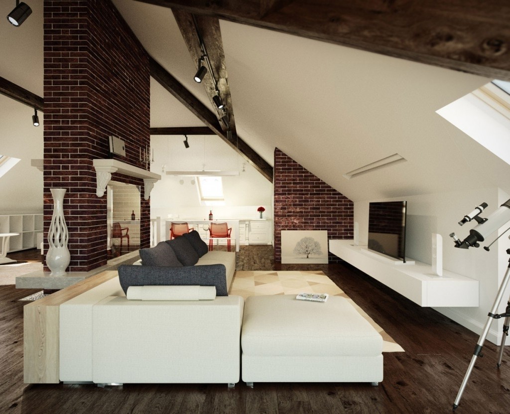 Modern-Attic-Living-Room