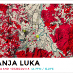 Dekorativna mapa najdražeg grada