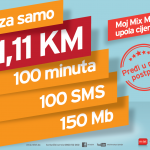 m:tel Moj Mix MINI tarifa u pola cijene! Platite samo 11,11 KM, a koristite puni bonus