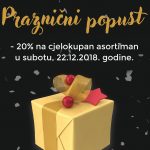 Parfumerija Plaza poklanja 20 % popusta na cjelokupni asortiman povodom Novogodišnjih praznika